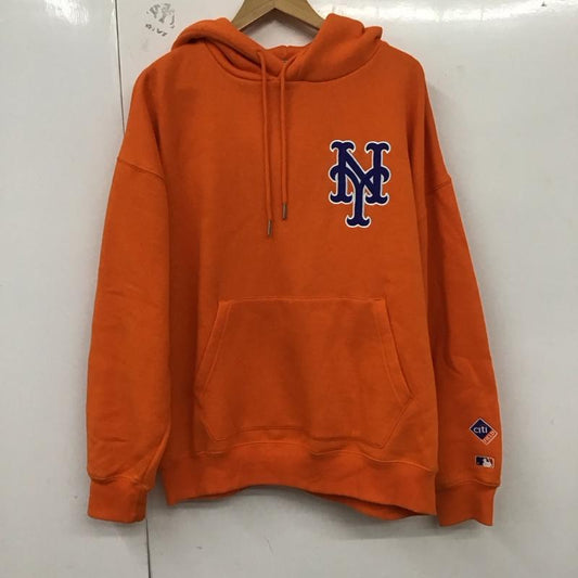 古着 USED パーカー 長袖 長袖パーカー プルオーバーパーカー スウェット M ロゴ、文字 橙 / オレンジ /  メンズ USED 古着 中古 10129588