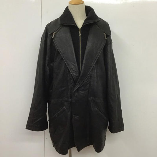 古着 USED コート コート一般 L 無地 黒 / ブラック /  メンズ USED 古着 中古 10106223