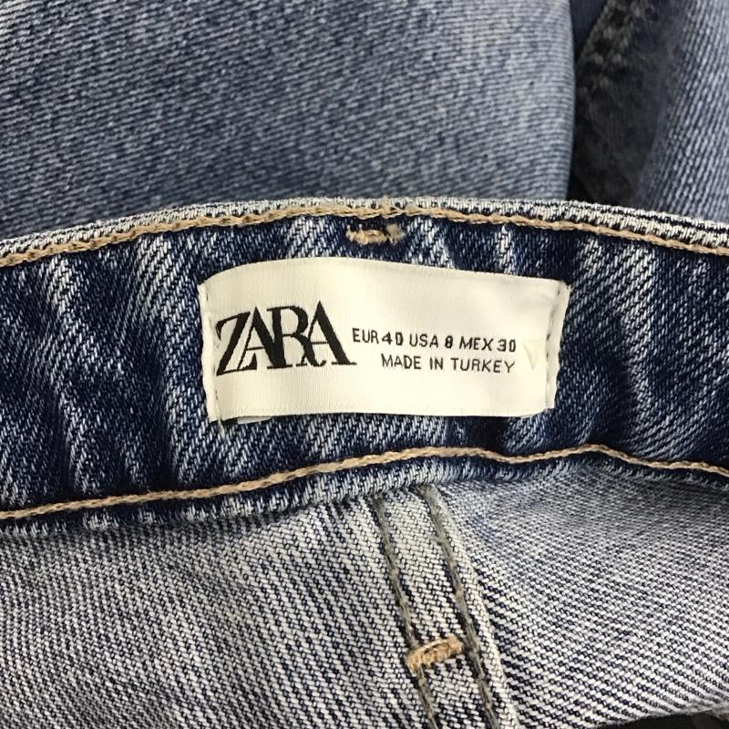 ザラ ZARA パンツ デニム、ジーンズ デニムパンツ ワイドパンツ カジュアルパンツ 40インチ 無地 インディゴ / インディゴ /  メンズ USED 古着 中古 10148530