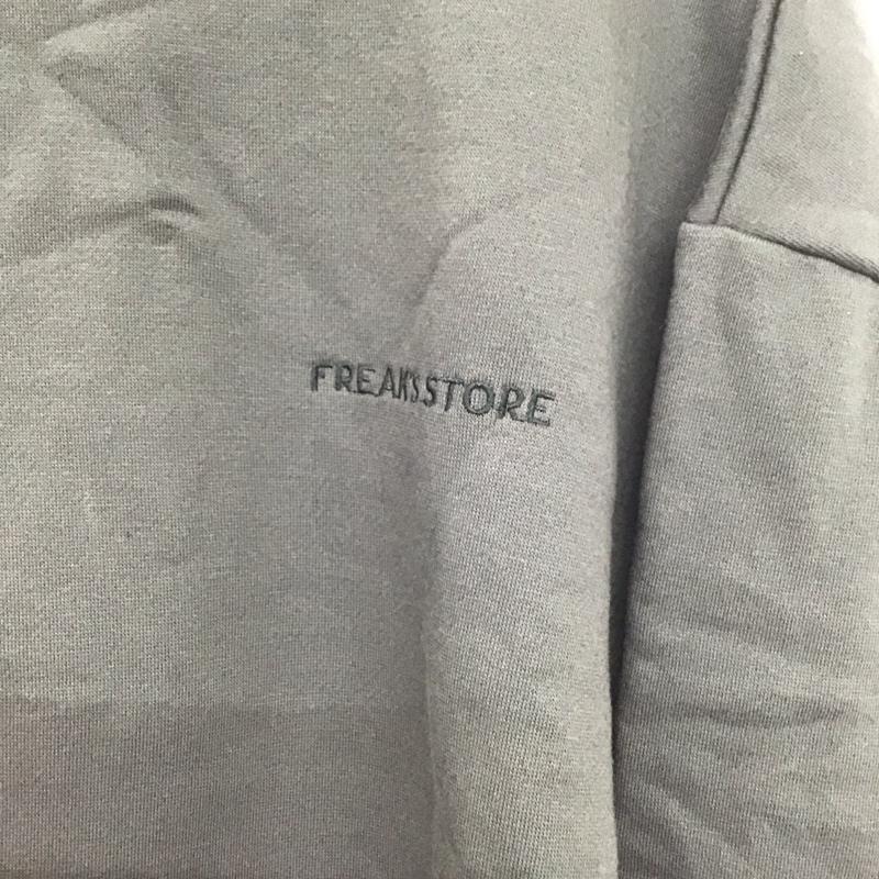 フリークスストア FREAK S STORE トレーナー 長袖 長袖トレーナー スウェット クルーネック プルオーバー L ロゴ、文字 灰 / グレー /  メンズ USED 古着 中古 10138551