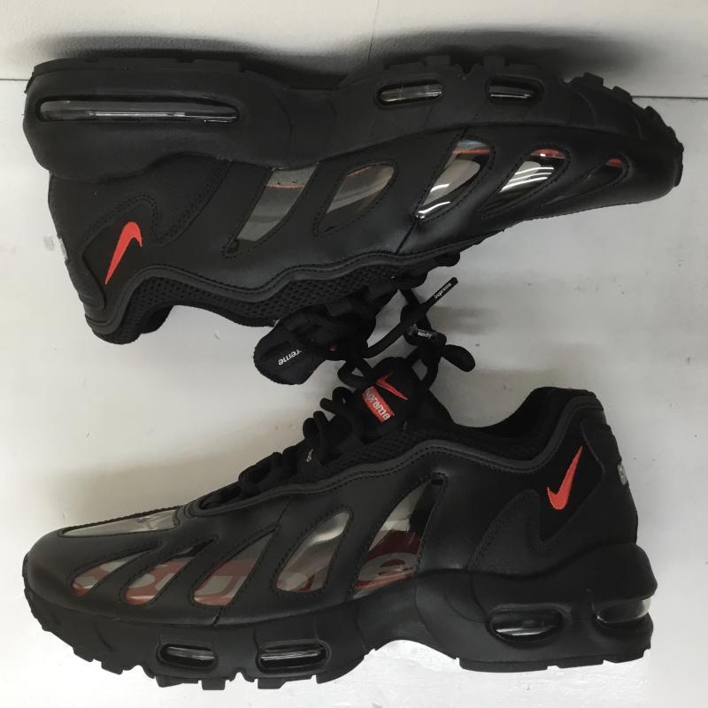 ナイキ NIKE スニーカー スニーカー SUPREME シュプリーム AIR MAX 96 エアマックス 96 CV7652-002 28.5cm ロゴ、文字 黒 / ブラック /  メンズ USED 古着 中古 10105898