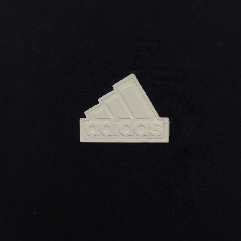 アディダス adidas パーカー 長袖 ジップアップパーカー 長袖パーカー フード付きパーカー ロゴ、文字 紺 / ネイビー /  メンズ USED 古着 中古 10123613