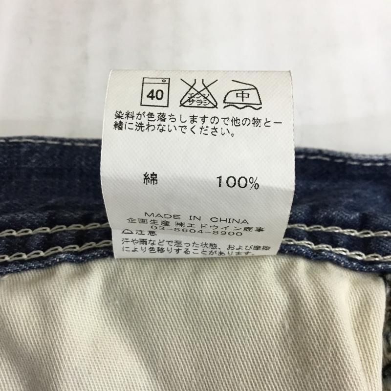 リー Lee パンツ デニム、ジーンズ 08288 ハーフパンツ ペインターパンツ 32 ロゴ、文字 青 / ブルー /  メンズ USED 古着 中古 10119852