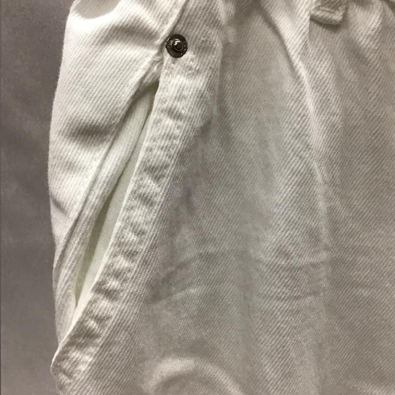 ザラ ZARA パンツ デニム、ジーンズ ホワイトデニム 5862/062/250 HIGH-WAIST BAGGY 40 無地 白 / ホワイト /  レディース USED 古着 中古 10112525
