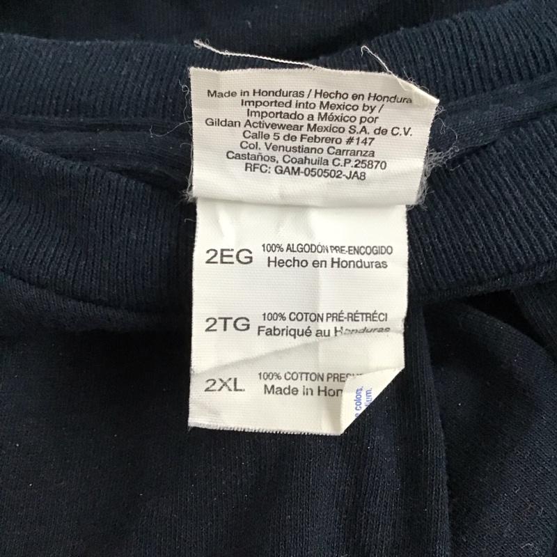 ギルダン GILDAN Tシャツ 半袖 WU-TANG バンドTシャツ ヒップホップ ロゴ、文字 黒 / ブラック / X 黄 / イエロー /  メンズ USED 古着 中古 10123355