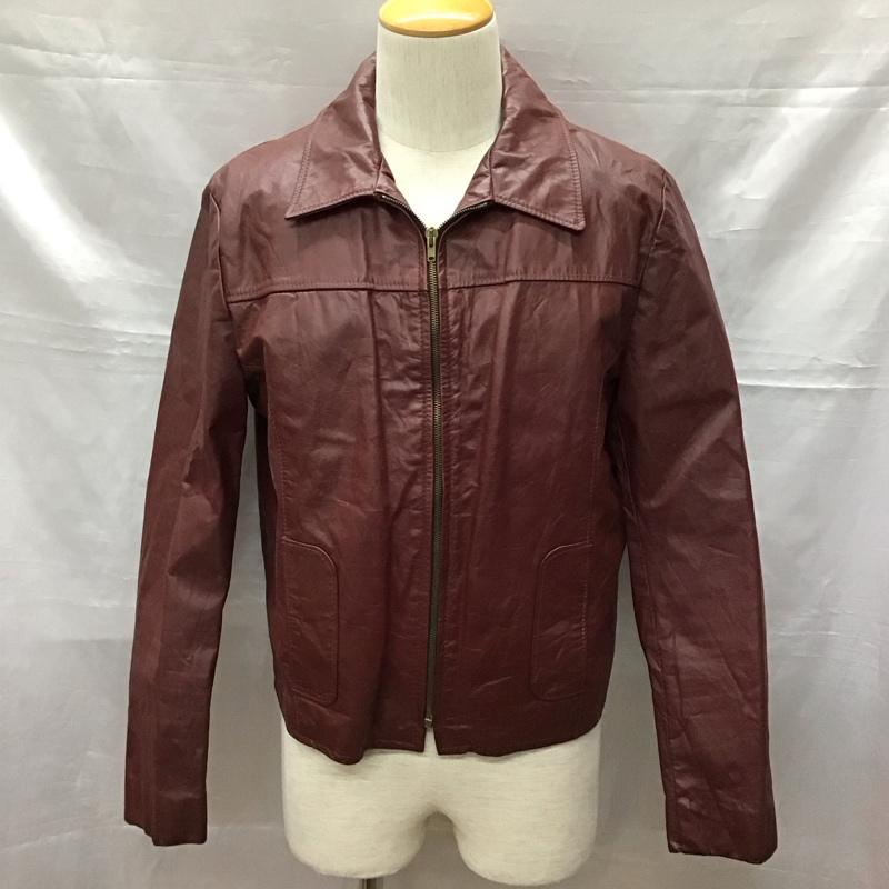 古着 USED ジャケット、上着 ジャケット、ブレザー レザージャケット 70s jeanpierre 古着 ヴィンテージ 40 無地 えんじ / ワインレッド /  メンズ USED 古着 中古 10118418