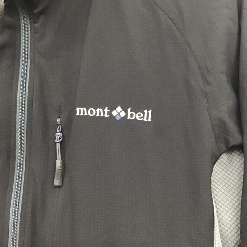 モンベル mont-bell ジャケット、上着 ジャンパー、ブルゾン 1106377 ライトシェルジャケット ジップアップジャケット S ロゴ、文字 黒 / ブラック /  メンズ USED 古着 中古 10144758