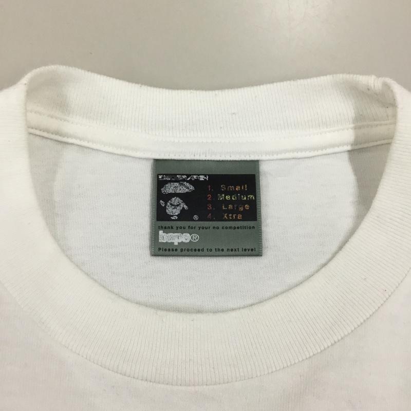 アベイシングエイプ A BATHING APE Tシャツ 半袖 CAMOUCOLLAGE 迷彩 M ロゴ、文字 白 / ホワイト /  メンズ USED 古着 中古 10115697