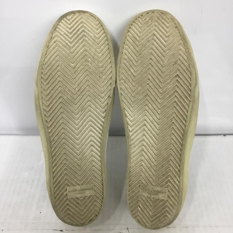サンローラン SAINTLAURENT スニーカー スニーカー Yeah Baby 刺繍 箱有 ロゴ、文字 白 / ホワイト /  メンズ USED 古着 中古 10123815