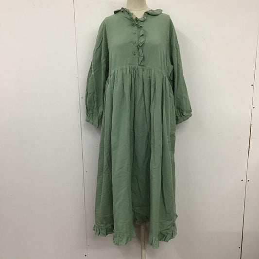 メルロー merlot ワンピース ロングスカート 無地 薄緑 / ライトグリーン /  レディース USED 古着 中古 10121389