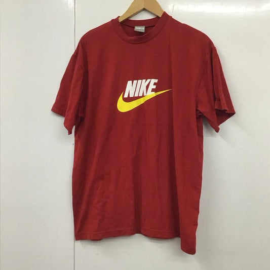 ナイキ NIKE Tシャツ 半袖 半袖カットソー プリントTシャツ クルーネックカットソー XL ロゴ、文字 えんじ / ワインレッド /  メンズ USED 古着 中古 10130338