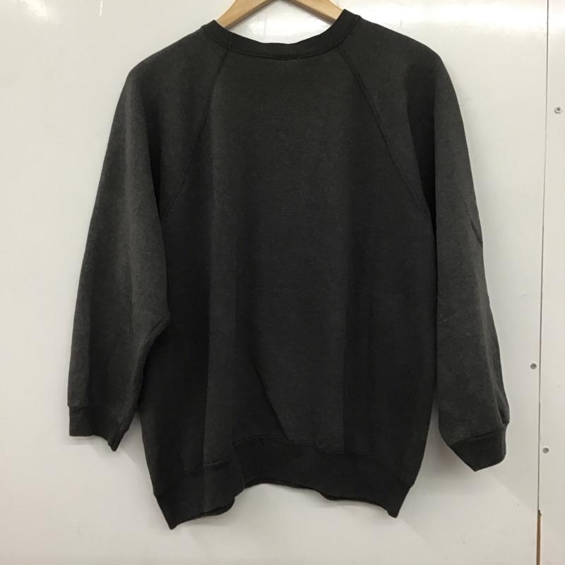 ヘインズ HANES トレーナー 長袖 長袖スウェット クルーネックカットソー トレーナー L 無地 灰 / グレー /  メンズ USED 古着 中古 10138417