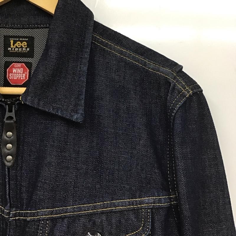 リー Lee ジャケット、上着 ジャケット、ブレザー ジップアップデニムジャケット Gジャン アウター gorewindstopper M 無地 インディゴ / インディゴ /  メンズ USED 古着 中古 10131464