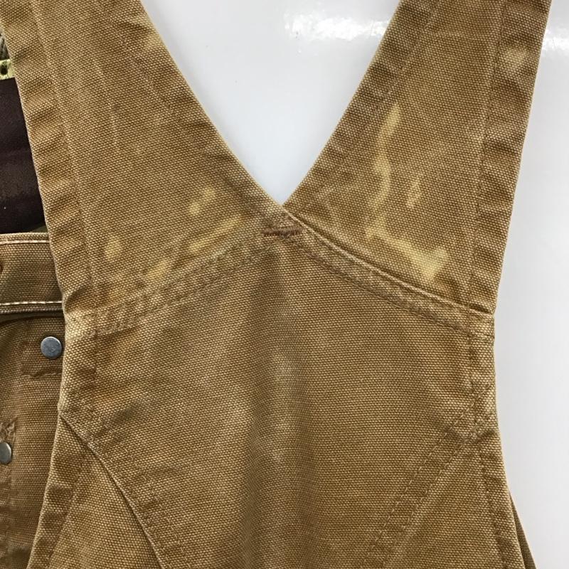 カーハート Carhartt サロペット・オーバーオール サロペット、オーバーオール R02 BRN ダックビブオーバーオール ロゴ、文字 茶 / ブラウン /  メンズ USED 古着 中古 10138675