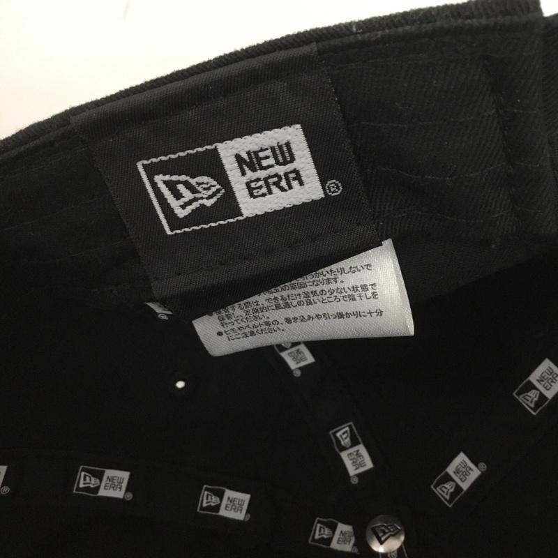 ニューエラ NEW ERA 帽子 キャップ 筆記体 ロゴ 刺繍 黒 / ブラック /  レディース USED 古着 中古 10141949