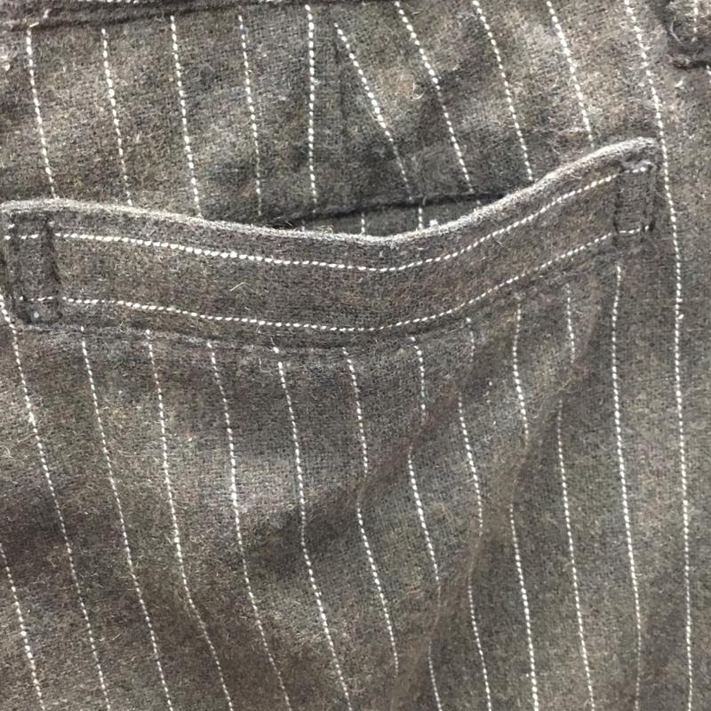 プードゥドゥ poudoudou パンツ ショートパンツ ショートパンツ ハーフパンツ カジュアルパンツ 38 ストライプ 茶 / ブラウン /  レディース USED 古着 中古 10114263