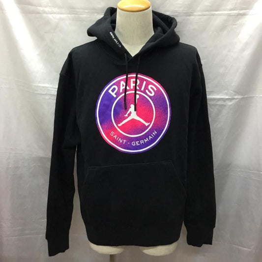 エアジョーダン AIR JORDAN パーカー 長袖 cz0816-010 長袖パーカー フード付きパーカー プリントスウェット トレーナー L ロゴ、文字 黒 / ブラック /  メンズ USED 古着 中古 10114111