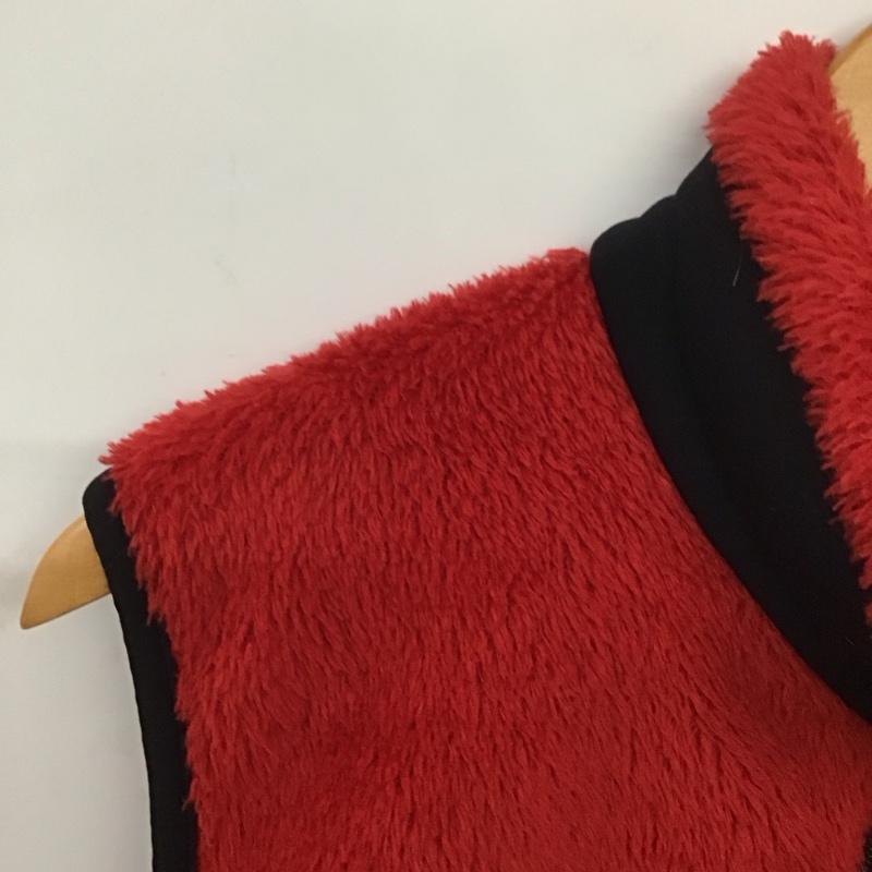 ザノースフェイス THE NORTH FACE ベスト ベスト na45704 VERSAAIRVEST ジップアップベスト フリースベスト M ロゴ、文字 赤 / レッド /  メンズ USED 古着 中古 10139855