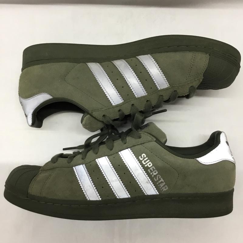アディダス adidas スニーカー スニーカー B41988 SUPERSTAR 26.5cm 26.5cm ロゴ、文字 カーキ / カーキ / X 銀 / シルバー /  メンズ USED 古着 中古 10110154