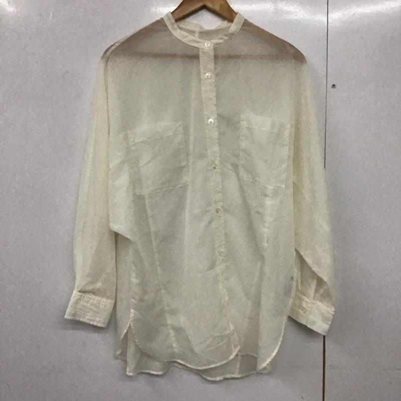 ローリーズファーム LOWRYS FARM シャツ、ブラウス 長袖 FREE 無地 白 / ホワイト /  レディース USED 古着 中古 10144594