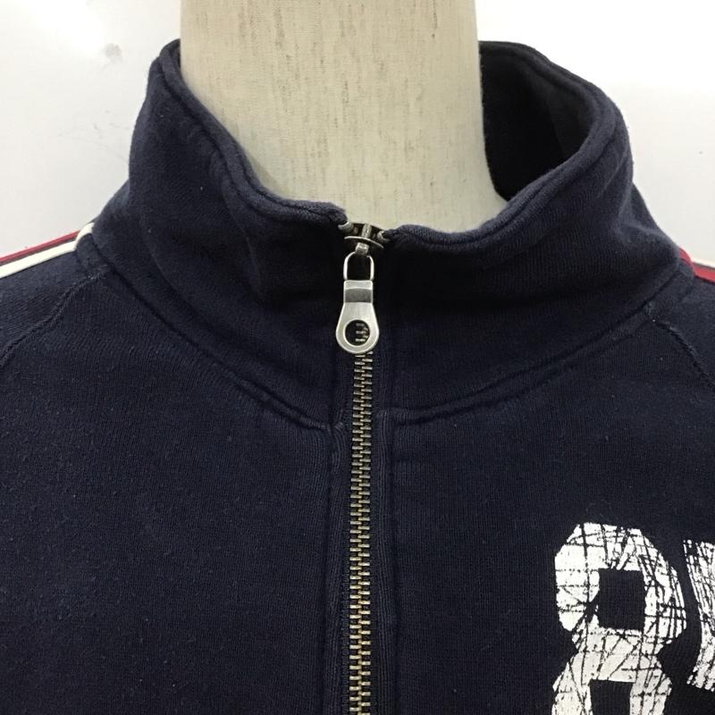 トミーヒルフィガー TOMMY HILFIGER ジャケット、上着 ジャンパー、ブルゾン ジップアップジャケット スウェットジャケット カジュアルジャケット L ロゴ、文字 紺 / ネイビー /  メンズ USED 古着 中古 10106340