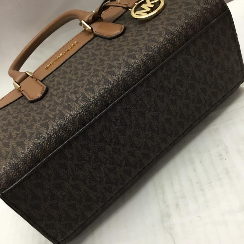 マイケルコース MICHAEL KORS ハンドバッグ ハンドバッグ 35H1G9MS2B サッチェル スモール ショルダー 2WAY ロゴ、文字 茶 / ブラウン / X ダークブラウン / ダークブラウン /  レディース USED 古着 中古 10112546