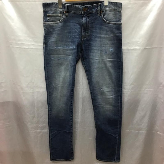アルマーニエクスチェンジ A/X ARMANIEXCHANGE パンツ デニム、ジーンズ デニムパンツ スリムパンツ ストレッチパンツ ジーンズ 34 無地 インディゴ / インディゴ /  メンズ USED 古着 中古 10116342
