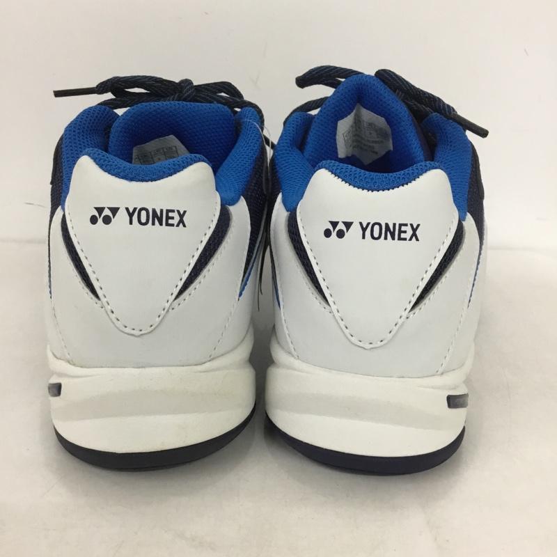 ヨネックス YONEX スニーカー スニーカー SHT207D テニス オールコート用シューズ パワークッション207D 27cm 27.0cm ロゴ、文字 紺 / ネイビー / X 白 / ホワイト / X 青 / ブルー /  メンズ USED 古着 中古 10142481