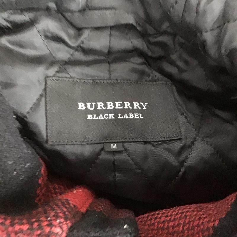 バーバリーブラックレーベル BURBERRY BLACK LABEL コート コート一般 ダッフルコート ショートコート アウター M チェック 黒 / ブラック / X 赤 / レッド /  メンズ USED 古着 中古 10144467