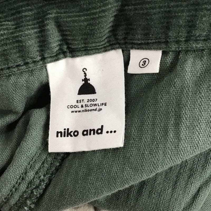 ニコアンド niko and... ボトムス ボトムス st95dl11sw ワイドパンツ M 無地 緑 / グリーン /  レディース USED 古着 中古 10121160