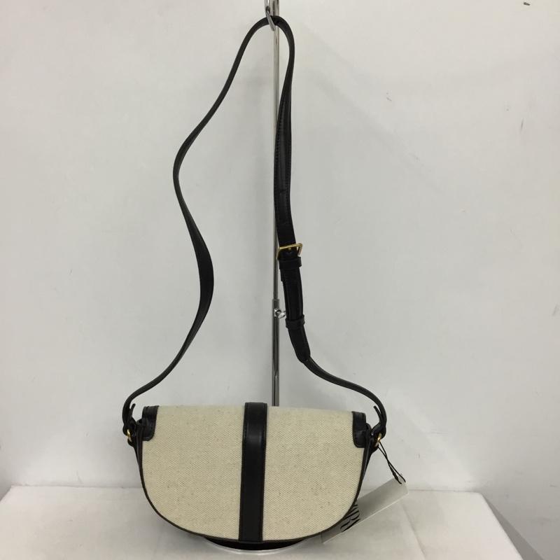 ザラ ZARA ショルダーバッグ ショルダーバッグ 6043 210 202 タグ付き 無地 黒 / ブラック / X アイボリー / アイボリー /  レディース USED 古着 中古 10147767