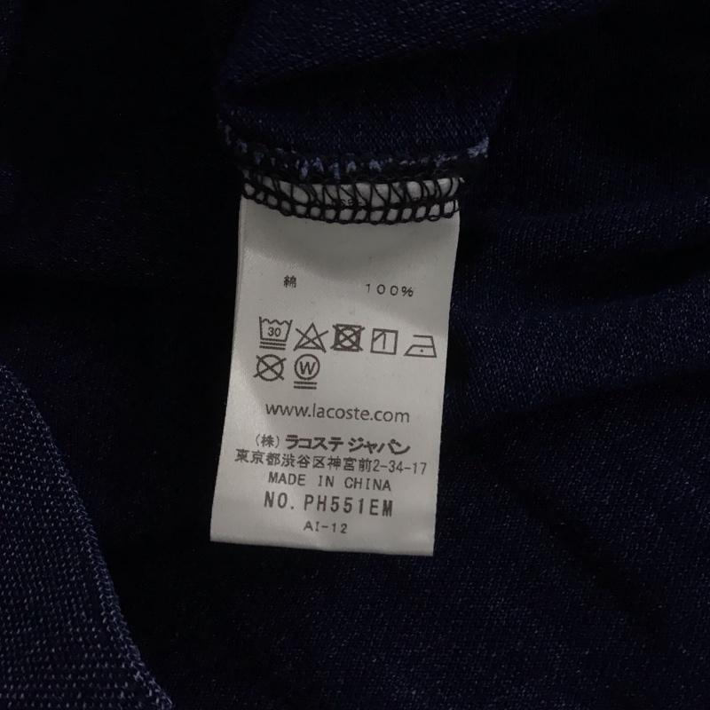 ラコステ LACOSTE シャツ、ブラウス 長袖 長袖シャツ 無地シャツ カラーシャツ ボタンダウンシャツ 3 ロゴ、文字 インディゴ / インディゴ /  メンズ USED 古着 中古 10129082