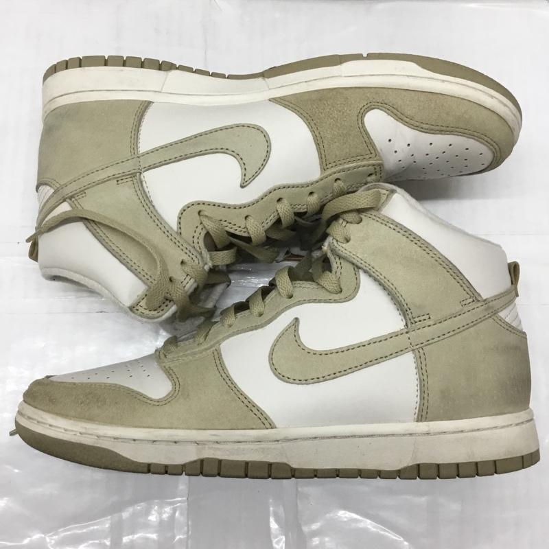 ナイキ NIKE スニーカー スニーカー DQ7679-001 DUNK HI RETRO PRM 27cm 27.0cm ロゴ、文字 ベージュ / ベージュ / X オフホワイト / オフホワイト /  メンズ USED 古着 中古 10119891