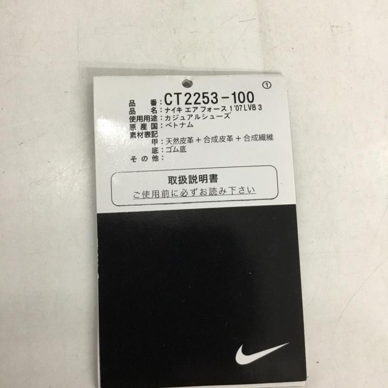 ナイキ NIKE スニーカー スニーカー CT2253-100 AIR FORCE 1 07 LV8 3 27.5cm 箱有 27.5cm ロゴ、文字 白 / ホワイト /  メンズ USED 古着 中古 10128871