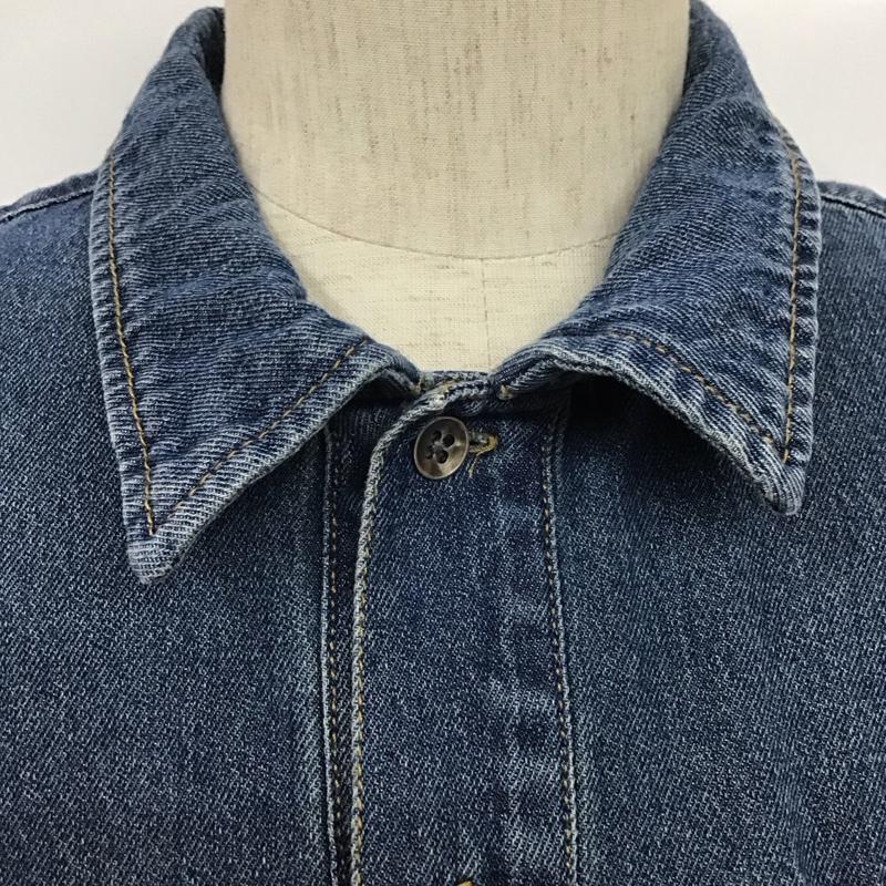 ラファイエット Lafayette シャツ、ブラウス 半袖 ls200202 DENIMPULLOVERS/SSHIRT 半袖シャツ カジュアルシャツ S ロゴ、文字 インディゴ / インディゴ /  メンズ USED 古着 中古 10109571