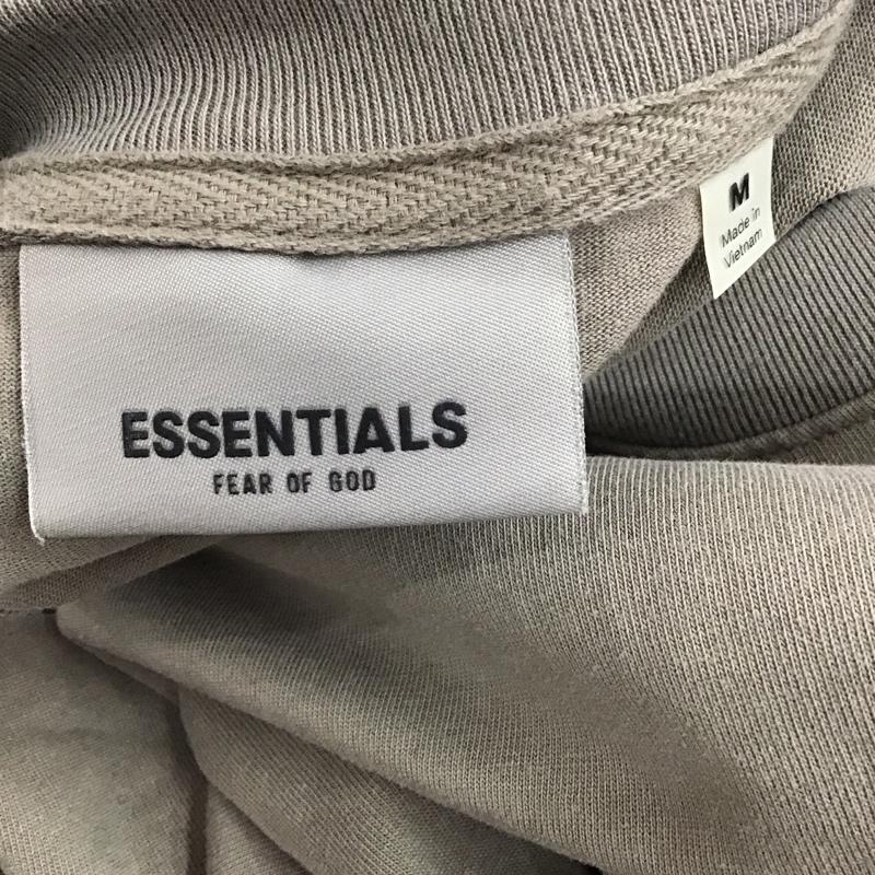 エッセンシャルズ ESSENTIALS Tシャツ 半袖 半袖カットソー プリントTシャツ クルーネックカットソー M ロゴ、文字 灰 / グレー /  メンズ USED 古着 中古 10123897
