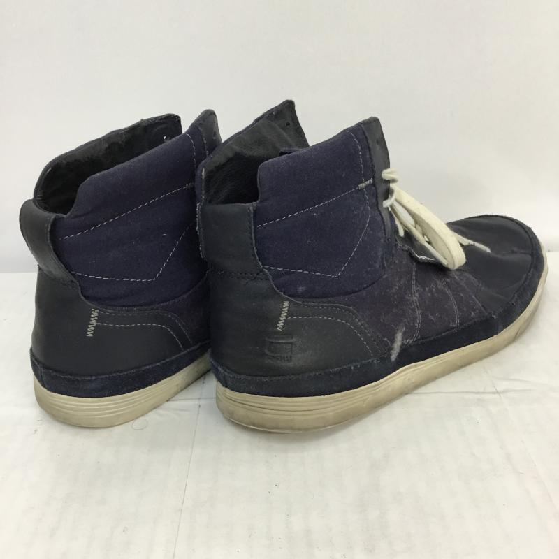 ジースターロゥ G-STAR RAW スニーカー スニーカー US10 箱無 US：10 無地 白 / ホワイト / X 紺 / ネイビー /  メンズ USED 古着 中古 10045072