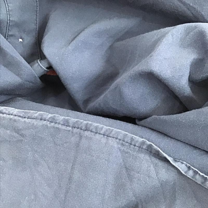 ヒューストン HOUSTON シャツ、ブラウス 長袖 長袖シャツ カラーシャツ ポケットシャツ 長袖カットソー M ロゴ、文字 紺 / ネイビー / X 赤 / レッド /  メンズ USED 古着 中古 10112820