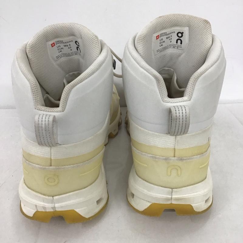 オン On スニーカー スニーカー CLOUDROCK Mid Waterproof 防水ハイキングブーツ UK9 US：9.5 ロゴ、文字 白 / ホワイト /  メンズ USED 古着 中古 10135370