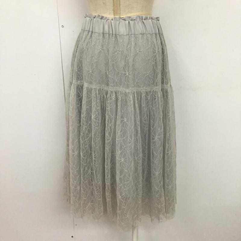 ジルスチュアート JILLSTUART スカート ひざ丈スカート FREE 無地 灰 / グレー /  レディース USED 古着 中古 10106137