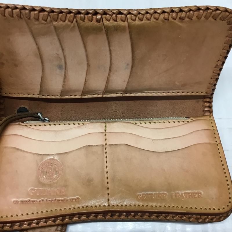 ゴダン GODANE 財布 長財布 レザー 総柄 茶 / ブラウン /  メンズ USED 古着 中古 10108852