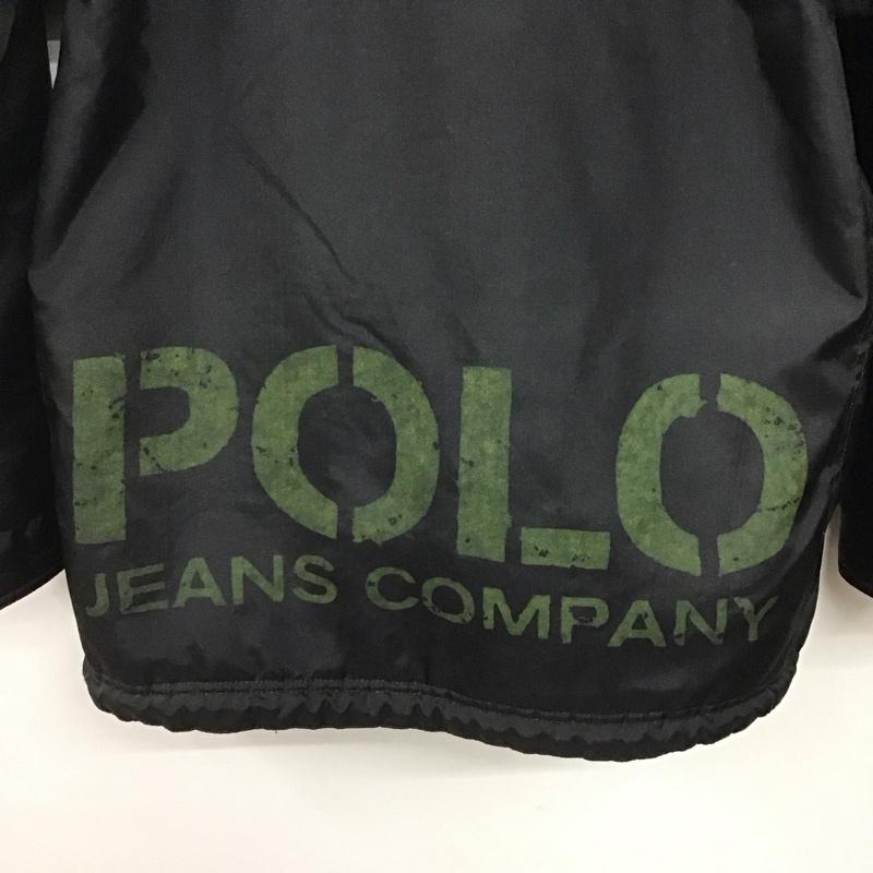 ポロジーンズカンパニー POLOJEANSCO. ジャケット、上着 ジャンパー、ブルゾン ジップアップジャケット ナイロンジャケット アウター L ロゴ、文字 黒 / ブラック /  メンズ USED 古着 中古 10144799
