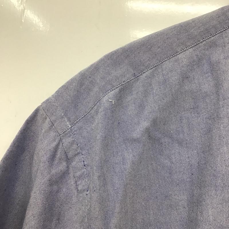 ラルフローレン RALPHLAUREN シャツ、ブラウス 半袖 半袖シャツ ボタンダウンシャツ カラーシャツ ロゴ、文字 水色 / ライトブルー /  メンズ USED 古着 中古 10133074