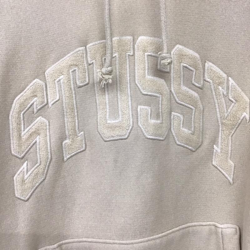 ステューシー STUSSY パーカー 長袖 118538 Embroidered Relaxed Hoodie プルオーバー フーディー 裏起毛 L ロゴ、文字 ベージュ / ベージュ /  メンズ USED 古着 中古 10144709