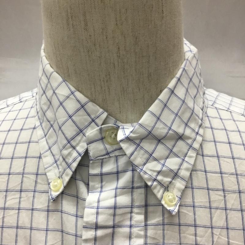 ラルフローレン RALPHLAUREN シャツ、ブラウス 長袖 長袖シャツ チェックシャツ カラーシャツ 長袖カットソー チェック 白 / ホワイト / X 青 / ブルー /  メンズ USED 古着 中古 10113321