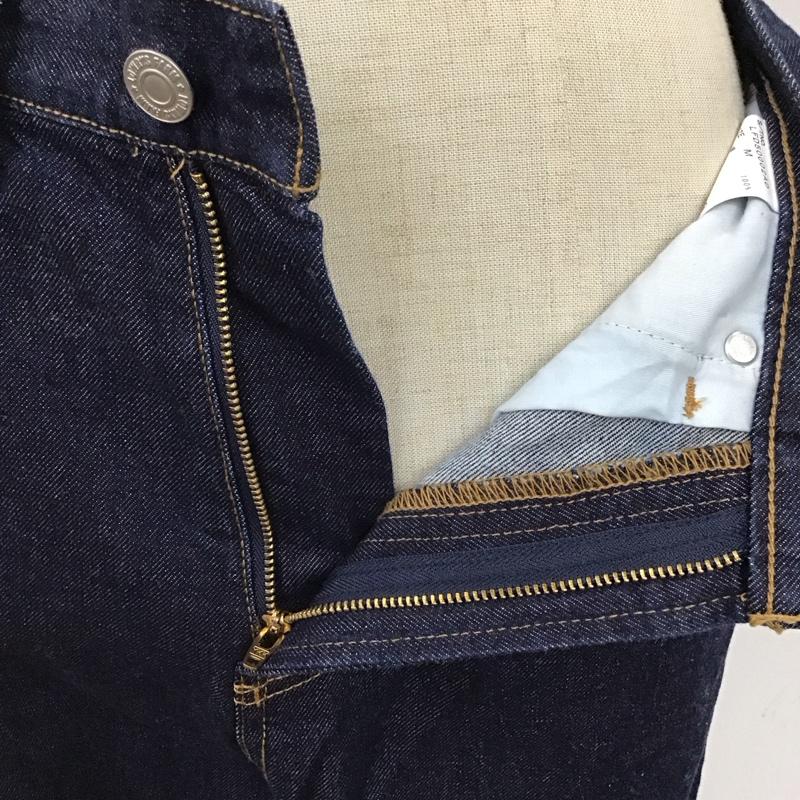 ローリーズファーム LOWRYS FARM パンツ デニム、ジーンズ LFD50002AD CONEストレートワイド M 無地 紺 / ネイビー /  レディース USED 古着 中古 10114585