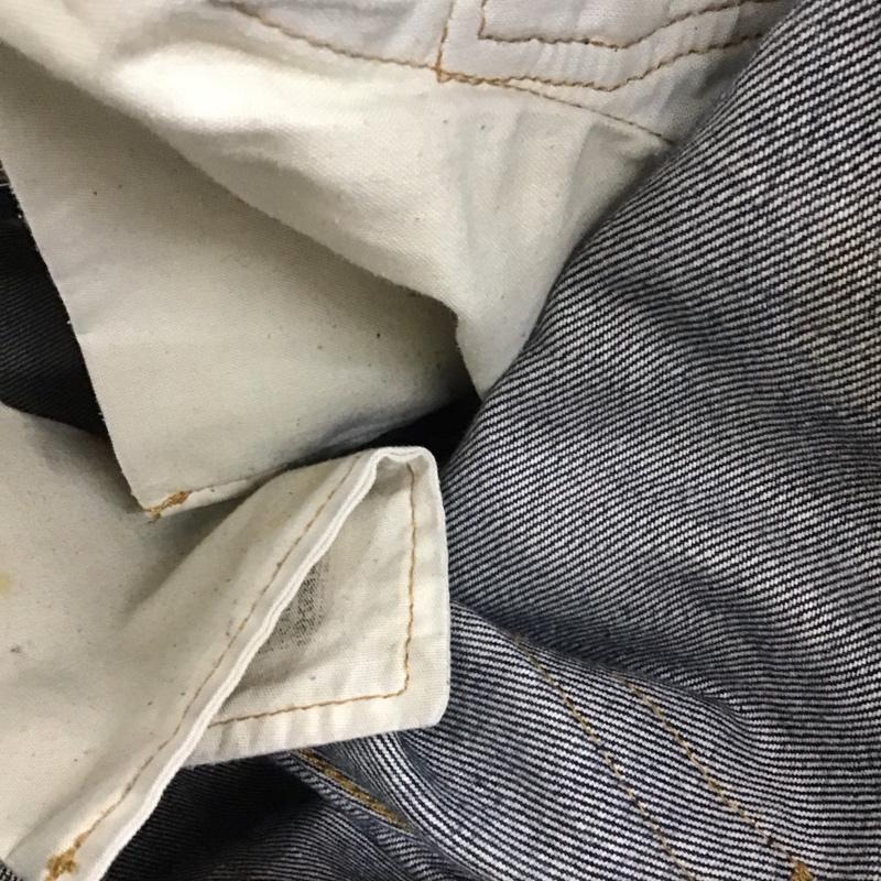 リーバイストラウスアンドコー Levi Strauss & co. パンツ デニム、ジーンズ デニムパンツ スリムパンツ カジュアルパンツ 33インチ ロゴ、文字 インディゴ / インディゴ /  メンズ USED 古着 中古 10139782