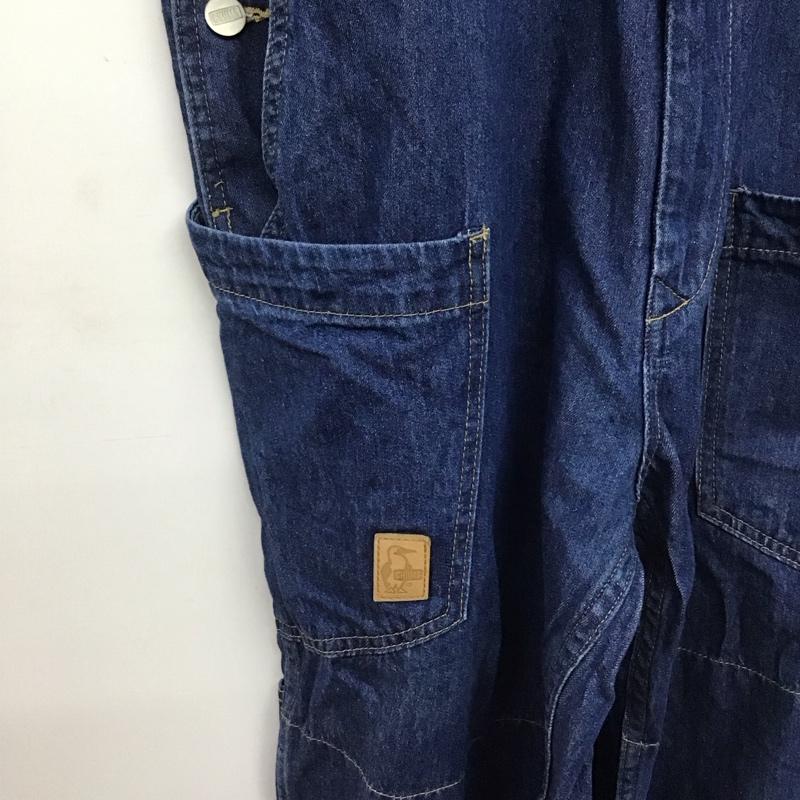 チャムス CHUMS サロペット・オーバーオール サロペット、オーバーオール ch03-1318 ビーバーオールオーバーザオーバーオール M ロゴ、文字 インディゴ / インディゴ /  メンズ USED 古着 中古 10146163
