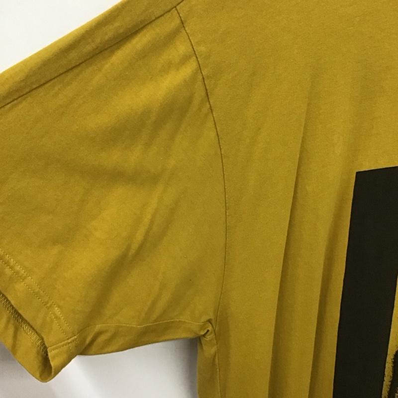 ニルズ NILoS Tシャツ 半袖 半袖カットソー プリントTシャツ クルーネックカットソー 1 ロゴ、文字 黄 / イエロー /  メンズ USED 古着 中古 10131549