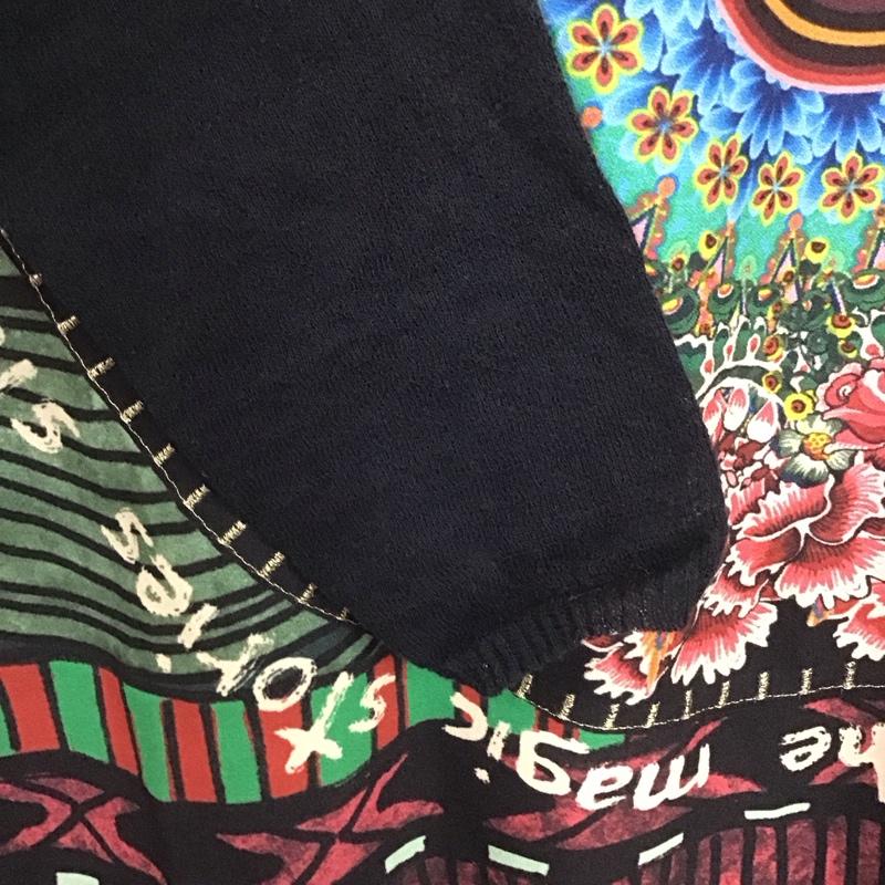 デシグアル Desigual ワンピース ひざ丈スカート M47V2803 長袖 38  黒 / ブラック /  レディース USED 古着 中古 10131097